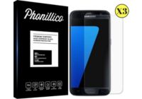 Protège écran PHONILLICO Samsung Galaxy S7 - Verre trempé x3