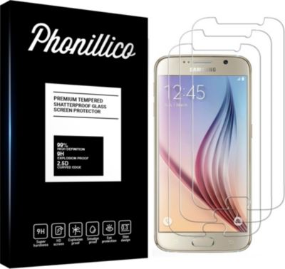 Protège écran PHONILLICO Samsung Galaxy S6 - Verre trempé x3 Protège écran PHONILLICO Samsung Galaxy S6 - Verre trempé x3