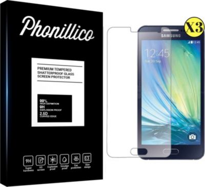 Protège écran PHONILLICO Samsung Galaxy A5 2015 - Verre trempé x3