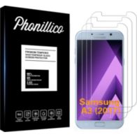 Protège écran PHONILLICO Samsung Galaxy A3 2017 - Verre trempé x3