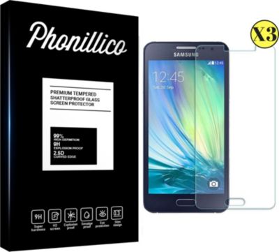 Protège écran PHONILLICO Samsung Galaxy A3 2015 - Verre trempé x3