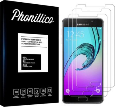 Protège écran PHONILLICO Samsung Galaxy A3 2016 - Verre trempé x3 Protège écran PHONILLICO Samsung Galaxy A3 2016 - Verre trempé x3