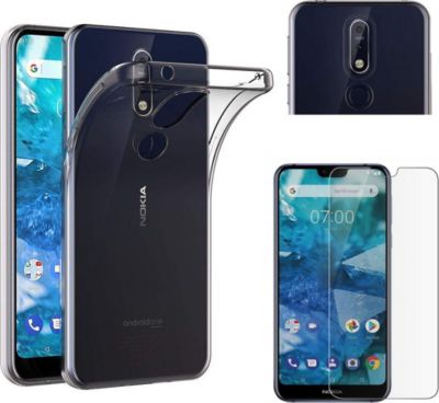 Pack PHONILLICO Nokia 7.1 - Coque + Verre trempé