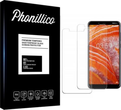 Protège écran PHONILLICO Nokia 3.1 Plus - Verre trempé x2 Protège écran PHONILLICO Nokia 3.1 Plus - Verre trempé x2