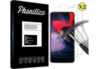 Protège écran PHONILLICO OnePlus 6 - Verre trempé x2