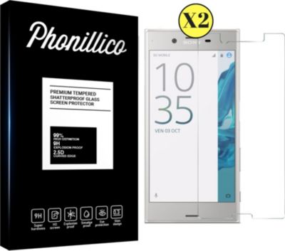 Protège écran PHONILLICO Sony Xperia XZ1 - Verre trempé x2 Protège écran PHONILLICO Sony Xperia XZ1 - Verre trempé x2