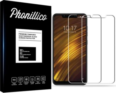 Protège écran PHONILLICO Xiaomi Pocophone F1 - Verre trempé x2 Protège écran PHONILLICO Xiaomi Pocophone F1 - Verre trempé x2