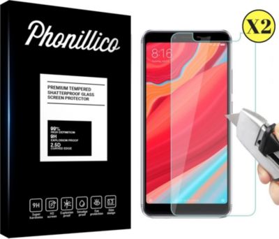 Protège écran PHONILLICO Xiaomi Redmi S2 - Verre trempé x2