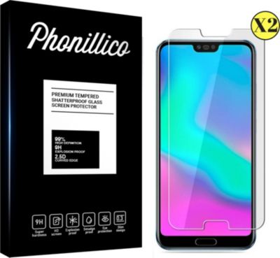Protège écran PHONILLICO Honor 10 - Verre trempé x2 Protège écran PHONILLICO Honor 10 - Verre trempé x2