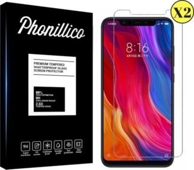 Protège écran PHONILLICO Xiaomi MI 8 Pro - Verre trempé x2