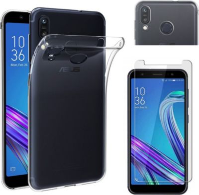 Pack PHONILLICO Asus Zenfone Max M1 ZB555KL -Coque+Verre