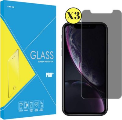 Protège écran PHONILLICO iPhone X/XS - Verre Anti Espion x3