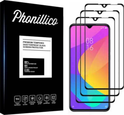 Protège écran PHONILLICO Xiaomi Mi 9 Lite - Verre trempé x3