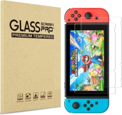 Protection écran PHONILLICO Nintendo Switch - Film verre x2