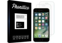 Protège écran PHONILLICO iPhone 7 - Verre trempé x2