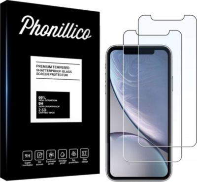 Protège écran PHONILLICO iPhone XR - Verre trempé x2