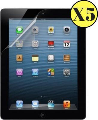 Protège écran PHONILLICO iPad 2/3/4 - Film Plastique x5