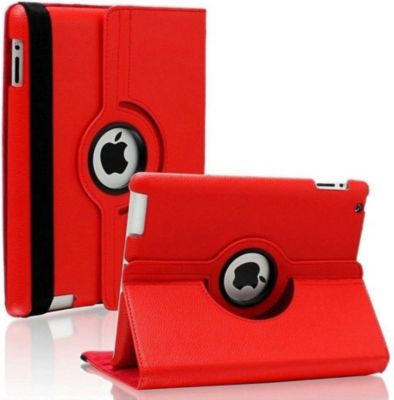 Coque PHONILLICO iPad 5/6/Air 1 / Air 2 - Etui 360 Rouge