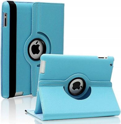Coque PHONILLICO iPad 5/6/Air 1 / Air 2 - Etui 360 Bleu