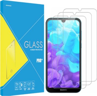 Protège écran PHONILLICO Huawei Y5 2019 - Verre trempé x3 Protège écran PHONILLICO Huawei Y5 2019 - Verre trempé x3