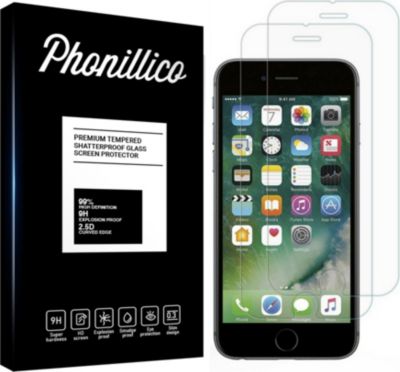 Protège écran PHONILLICO iPhone SE 2022 / SE 2020 - Verre x2