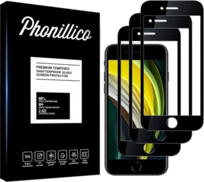 Protège écran PHONILLICO iPhone SE 2022 / SE 2020 - Verre x3 Protège écran PHONILLICO iPhone SE 2022 / SE 2020 - Verre x3