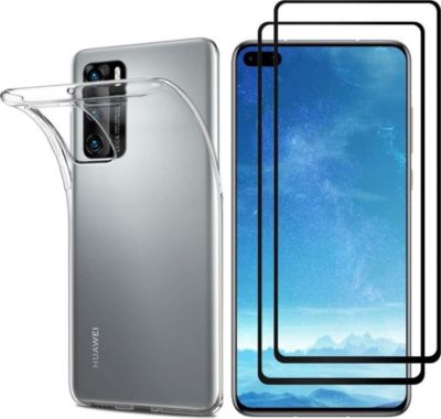 Pack PHONILLICO Huawei P40 - Coque + Verre trempé x2