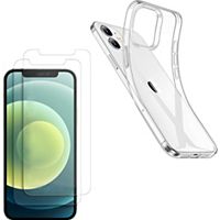 Pack PHONILLICO iPhone 12 Mini - Coque + Verre trempé x2