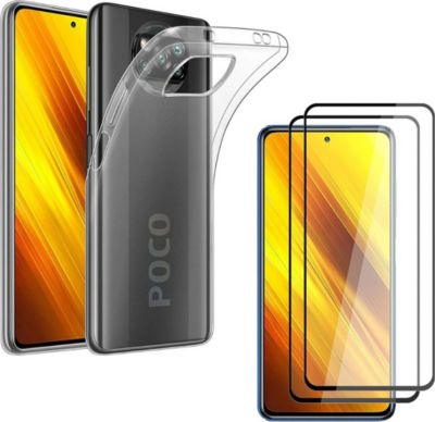 Pack PHONILLICO Xiaomi Poco X3 NFC - Coque + Verre x2