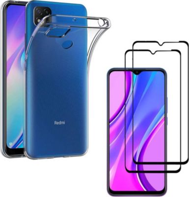 Pack PHONILLICO Xiaomi Redmi 9C NFC - Coque + Verre x2 Pack PHONILLICO Xiaomi Redmi 9C NFC - Coque + Verre x2