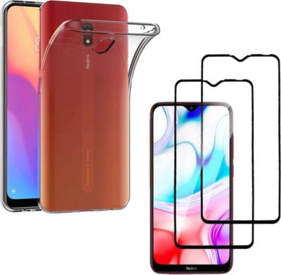 Pack PHONILLICO Xiaomi Redmi 8A - Coque + Verre x2 Pack PHONILLICO Xiaomi Redmi 8A - Coque + Verre x2