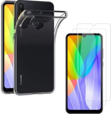 Pack PHONILLICO Huawei Y6P - Coque + Verre trempé x2