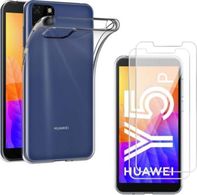 Pack PHONILLICO Huawei Y5P - Coque + Verre trempé x2 Pack PHONILLICO Huawei Y5P - Coque + Verre trempé x2