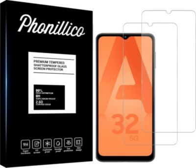 Protège écran PHONILLICO Samsung Galaxy A32 5G - Verre trempé x2
