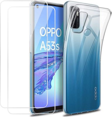 Pack PHONILLICO Oppo A53/A53S - Coque + Verre trempé x2 Pack PHONILLICO Oppo A53/A53S - Coque + Verre trempé x2