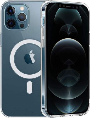 Coque transparent pour iPhone 15 PRO MAX - Silicone avec Cercle magnétique  intégré Phonillico®