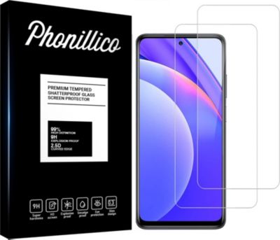 Protège écran PHONILLICO Xiaomi Mi 10T Lite 5G - Verre trempé x2 Protège écran PHONILLICO Xiaomi Mi 10T Lite 5G - Verre trempé x2