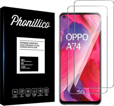 Protège écran PHONILLICO OPPO A74 5G - Verre trempé x2