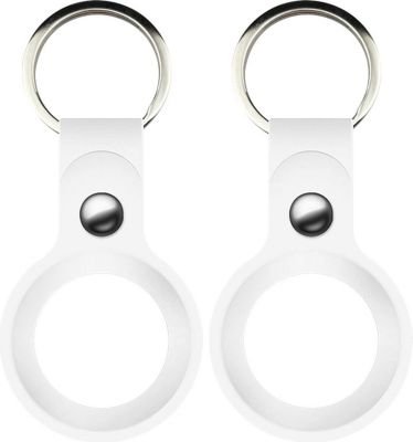Etui PHONILLICO Airtag - Coque Blanc x2