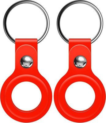 Etui PHONILLICO Airtag - Coque Rouge x2