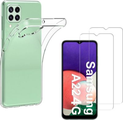 Pack PHONILLICO Samsung Galaxy A22 4G - Coque + Verre x2 Pack PHONILLICO Samsung Galaxy A22 4G - Coque + Verre x2