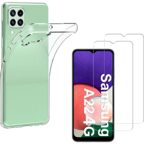 Pack PHONILLICO Samsung Galaxy A22 4G - Coque + Verre x2