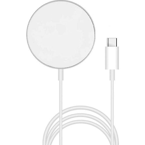 LaCoqueFrançaise Chargeur à induction compatible avec iPhone 11 Pro Max à  induction - Blanc avec contour argent - Chargeur téléphone - LDLC