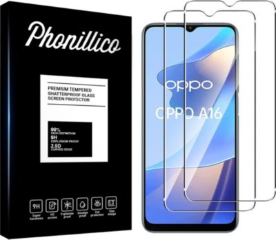 Protège écran PHONILLICO OPPO A16 - Verre trempé x2 Protège écran PHONILLICO OPPO A16 - Verre trempé x2