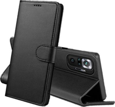 Etui PHONILLICO XIAOMI Redmi Note 10 PRO - Rabat Noir