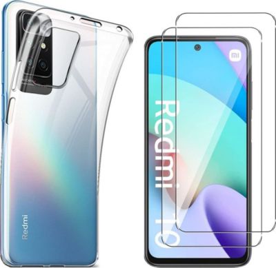 Pack PHONILLICO Xiaomi Redmi 10 4G - Coque + Verre x2 Pack PHONILLICO Xiaomi Redmi 10 4G - Coque + Verre x2