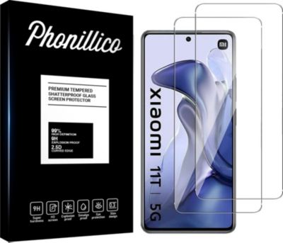 Protège écran PHONILLICO Xiaomi 11T 5G / 11T PRO 5G - Verre x2