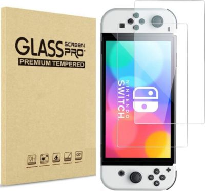 Protection écran PHONILLICO Nintendo Switch OLED - Film verre x2