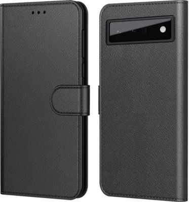 Etui PHONILLICO GOOGLE Pixel 6 - Rabat Portefeuille Noir
