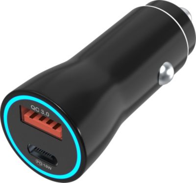 Chargeur Allume Cigare pour iPhone, Chargeur Voiture Rapide USB C 38W avec  PD 20W USB-C & QC 3.0 18W USB-A Allume Cigare Adaptateur avec 1M Câble USB  C Chargeur pour iPhone 14/12/13/11/Pro
